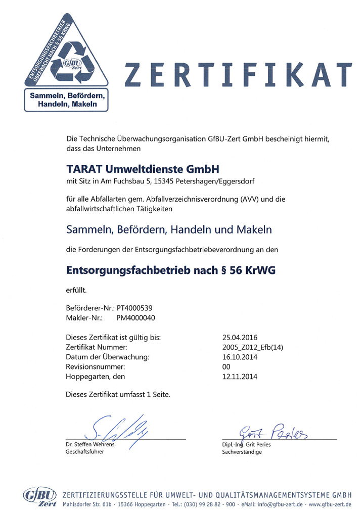 zurück zu Genehmigungen